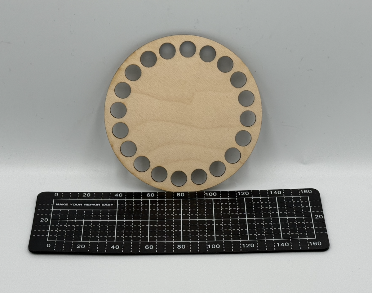 Sklejka Brzozowa – Drewno – 3 mm – 8 cm × 8 cm × 0,3 cm – Wzór 8