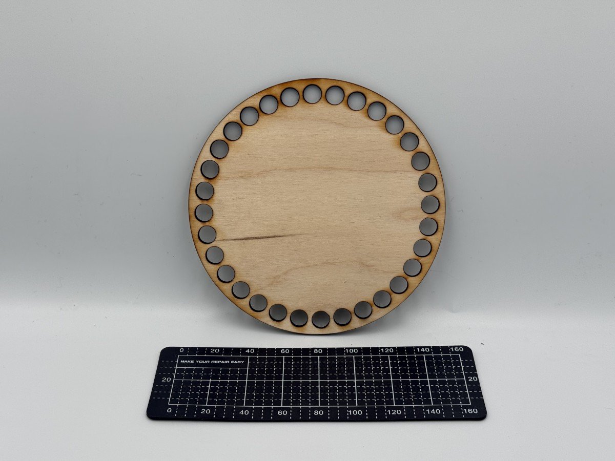 Sklejka Brzozowa – Drewno – 3 mm – 15 cm × 15 cm × 0,3 cm – Wzór 7