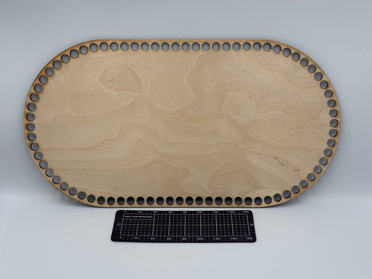 Sklejka Brzozowa – Drewno – 3 mm – 22 cm × 41 cm × 0,3 cm – Wzór 10